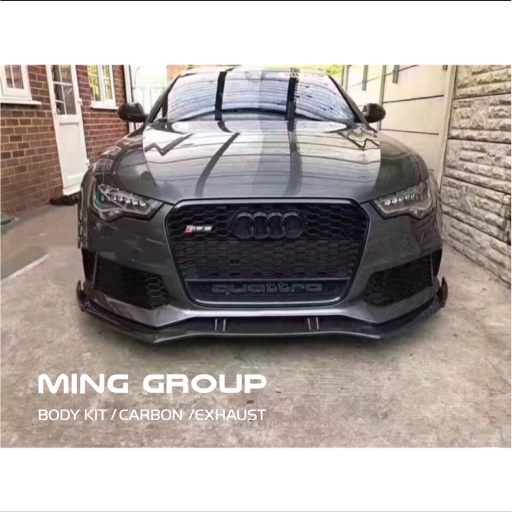 【MING GROUP國際】奧迪 Audi C7 RS6 A款 碳纖維前下巴