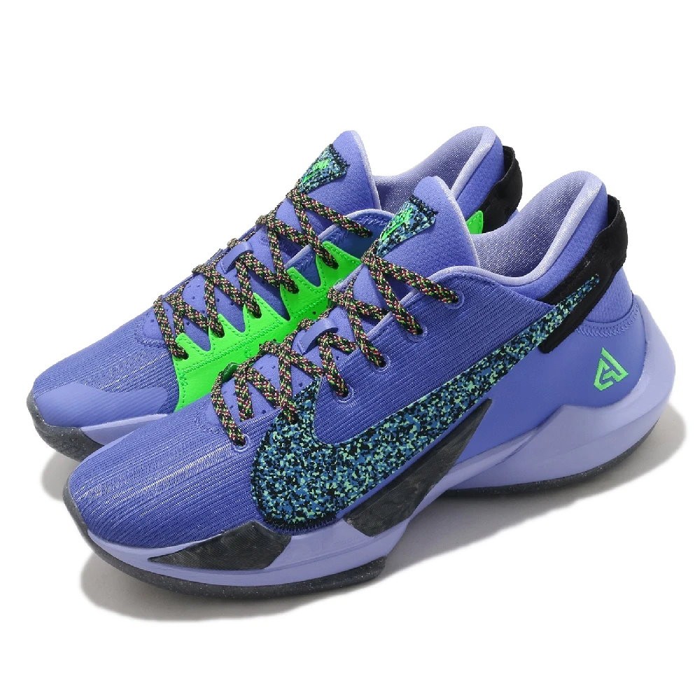 =CodE= NIKE ZOOM FREAK 2 EP 網布氣墊籃球鞋(紫藍綠黑) CK5825-500 AIR 女
