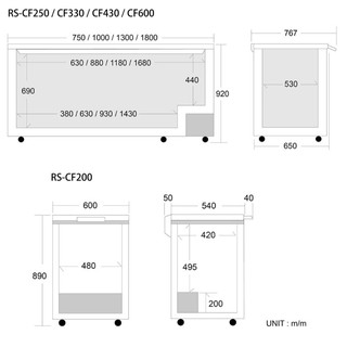 高雄瑞興上掀式冷凍櫃 RS-CF250 2.5尺歡迎來電（店） 洽詢另售RS-CF330RS-CF430RS-CF500