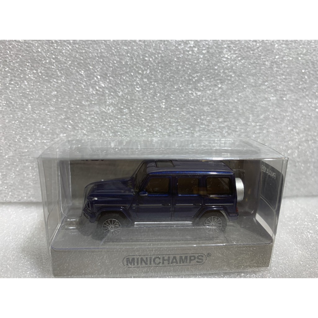 【名車館】Minichamps 870037401 MERCEDES-BENZ G-CLASS W463 藍色 1/87