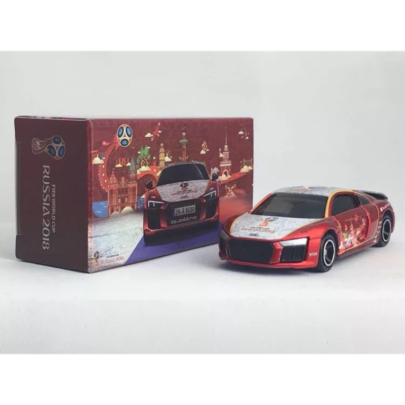 Tomy Tomica Audi R8 2018世界杯足球賽 俄羅斯紀念特別版 二改