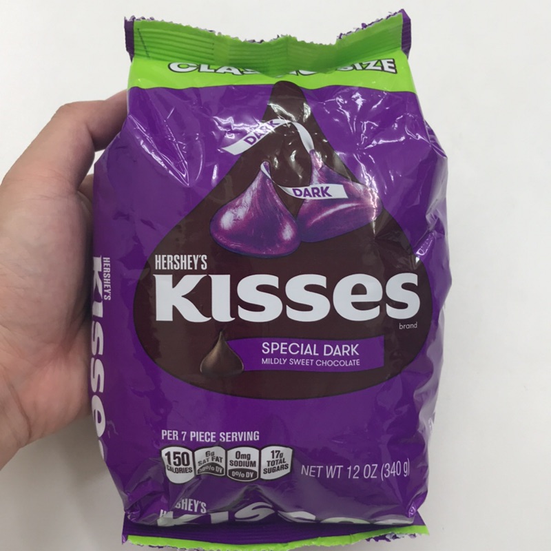 Hershey’s kisses 水滴巧克力 黑巧克力 340g