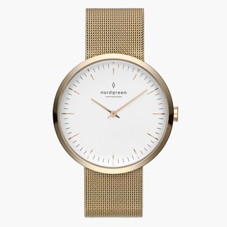 Nordgreen Infinity 金色白錶盤32MM(IN32GOMEGOXX )米蘭錶帶【ERICA STORE】