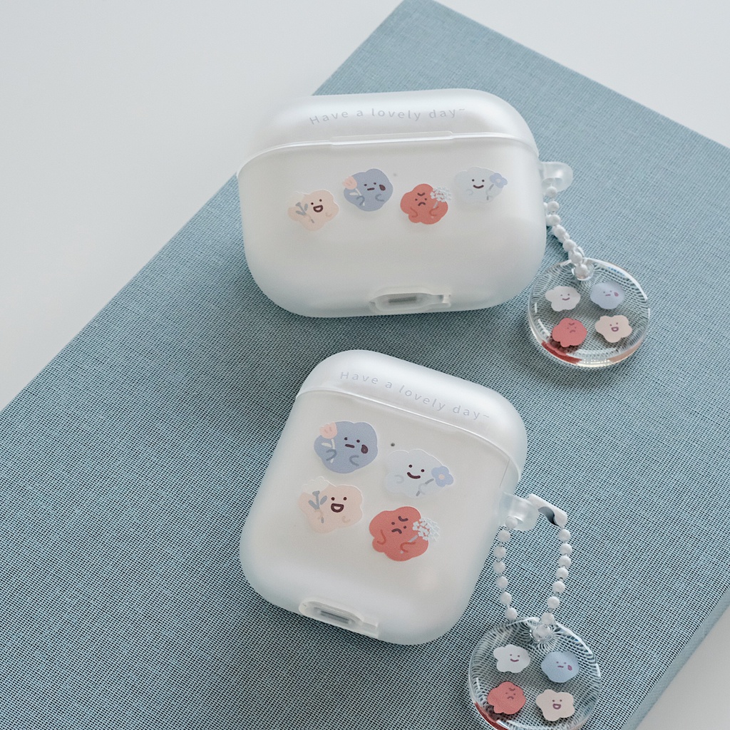 【方坊】小花喜怒哀樂 AirPods 1/2/3/4/Pro/Pro2 airpodscase 韓國耳機保護套 交換禮物
