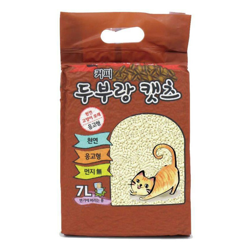 韓國貓豆腐砂7L-咖啡-全家超取可2包