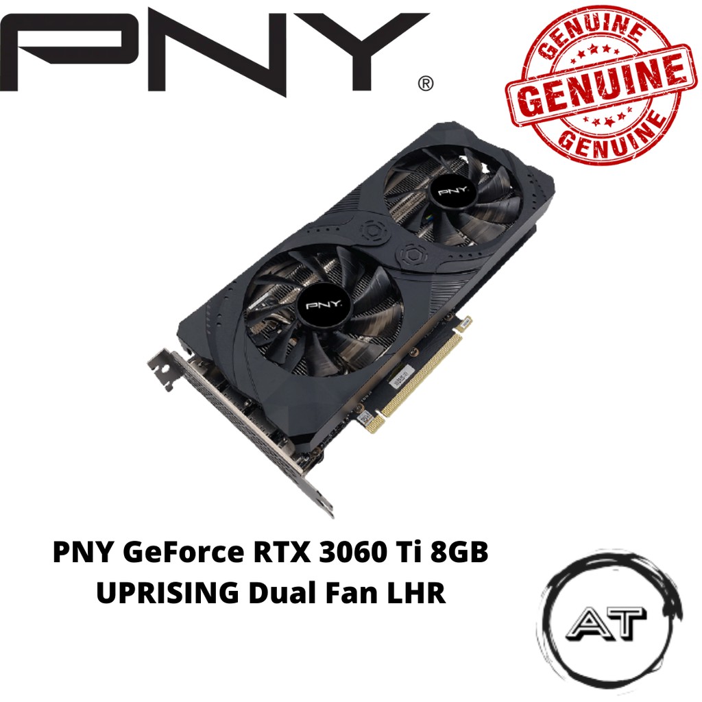 Pny GeForce RTX 3060 Ti 8GB 升級雙風扇 LHR