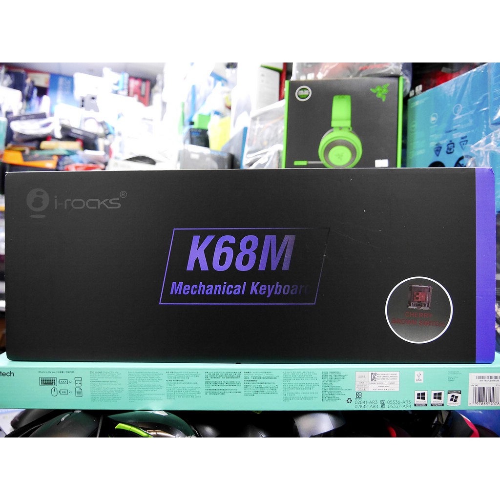 #本店吳銘 - 艾芮克 i-rocks K68M IRK68MSF 指紋辨識背光機械式鍵盤 Cherry 電競 遊戲鍵盤