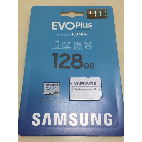 (展碁國際公司貨)SAMSUNG  EVOPlus microSD記憶卡64G（U1 A1 V10)/ 128G(U3)