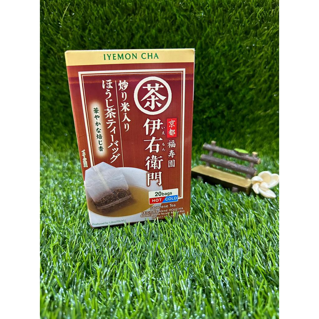 小仙女糖果屋🍭| 伊右衛門 |現貨 炒米入焙茶 京都福壽園 ほうじ茶 焙茶茶包 20入 日本原裝帶回 沖泡茶包