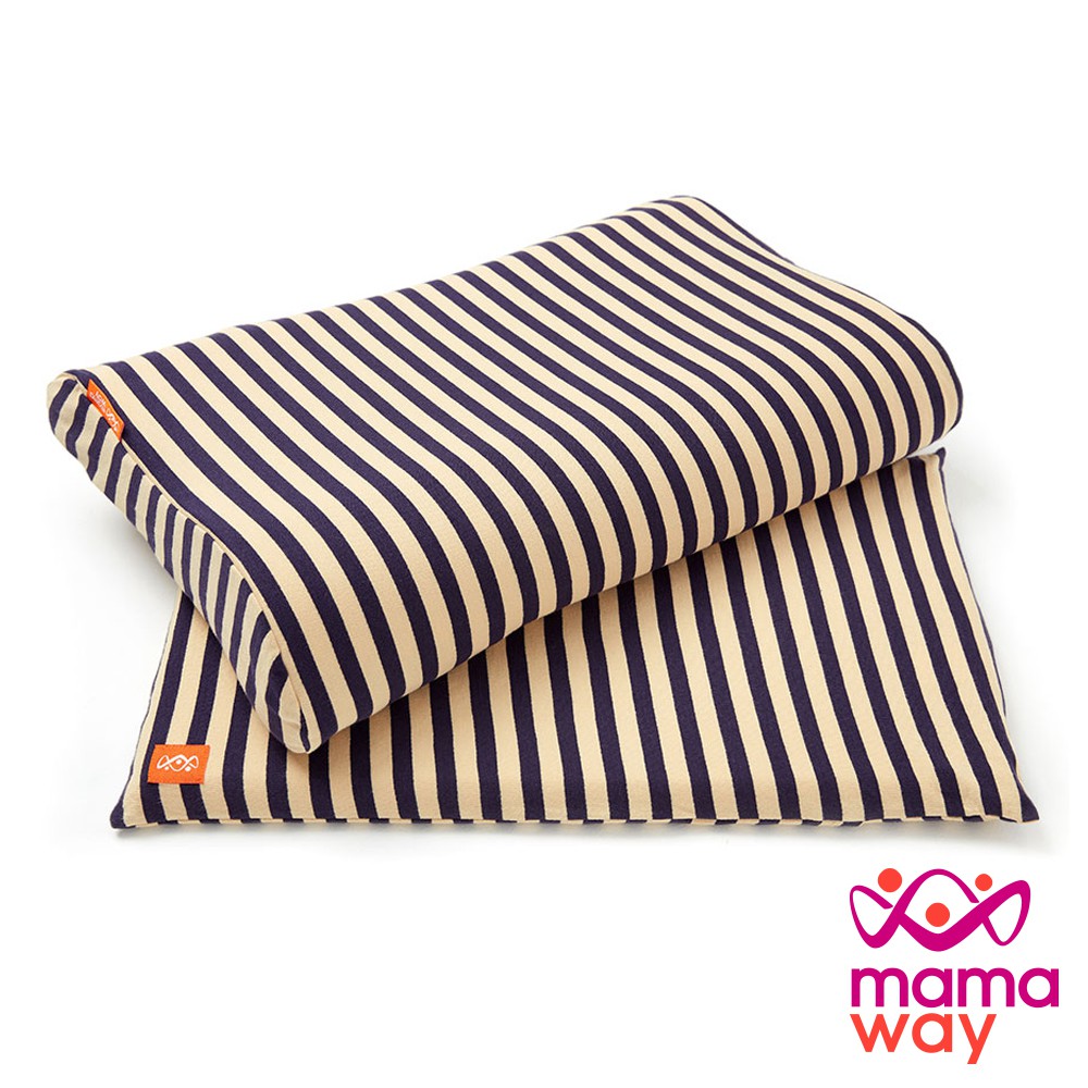 【mamaway媽媽餵】枕套 氧化鋅條紋 三合一 成長枕套
