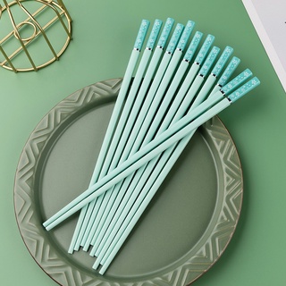 新款合金筷子餐桌日式櫻花筷子廚房健康餐具