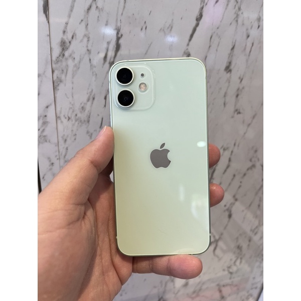 蘋果Apple iPhone 12 mini 128GB 綠色 ( 9成新 ) /保固內/送犀牛盾綠殼/全新灰手機殼