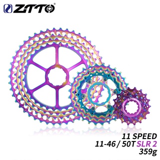 Ztto MTB 11 速盒式磁帶 11-46T SLR 2 自行車彩虹 11-50T 飛輪 HG 系統 11s ult