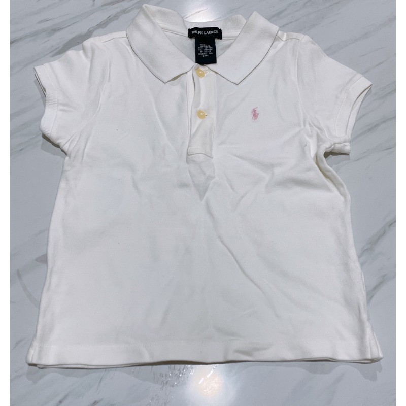 （二手）美國專櫃Ralph Lauren Polo拉夫·勞倫RL 經典款小馬有領短袖T恤polo衫