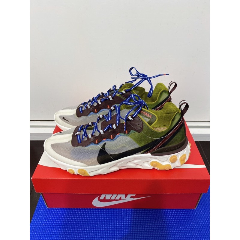 Nike React Element 87 黑綠 休閒鞋 AO1090-300