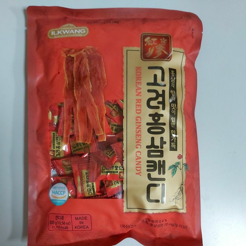 韓國高麗紅蔘糖果300g大包裝