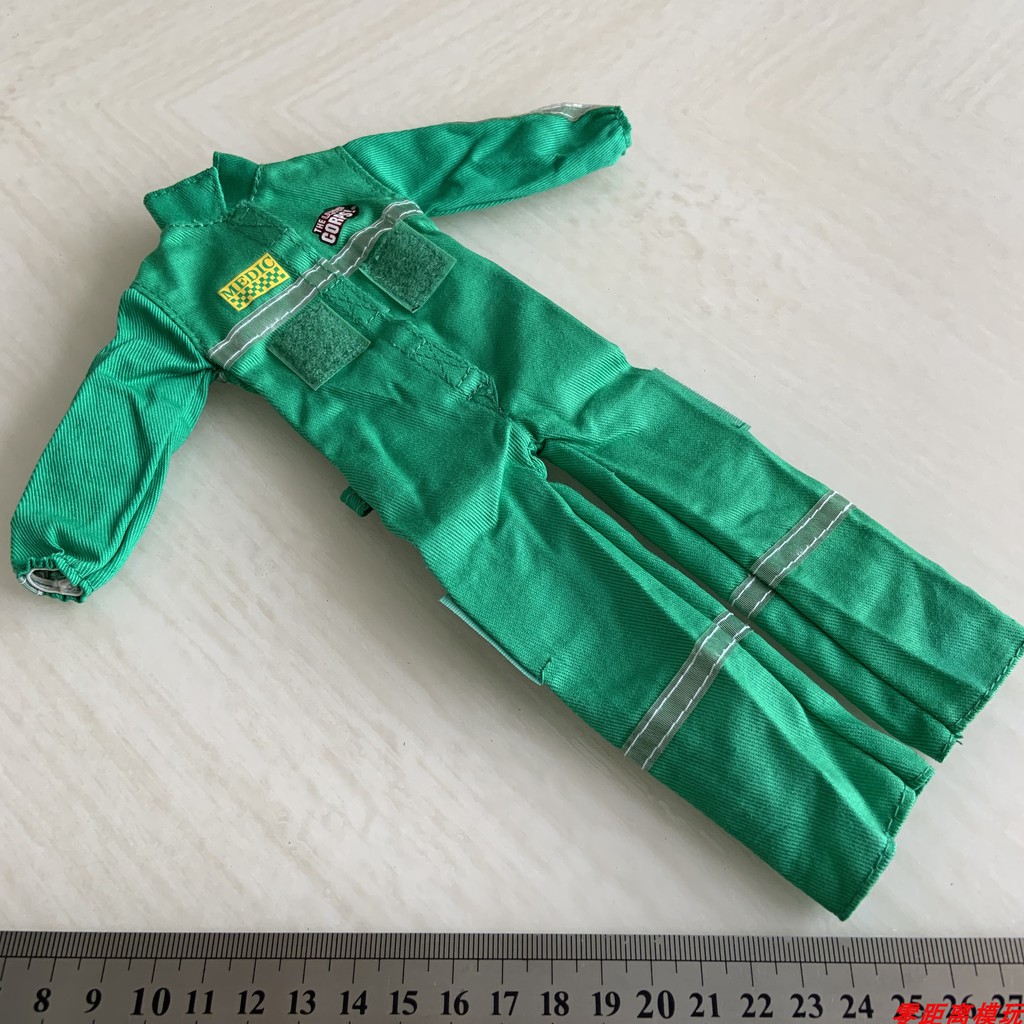 模玩 1 6兵人散件兵人連體服賽車服工裝服綠色連體賽車服模型 蝦皮購物