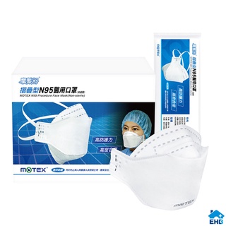 摩戴舒 N95摺疊醫用口罩20入/盒 超取最多三盒 (藍/白色隨機出貨) N95 醫用口罩