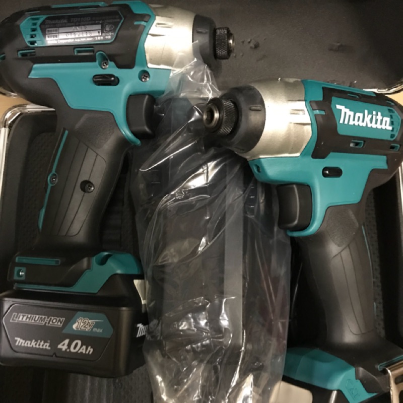 熊貓工具 牧田 makita 雙機組 12V 雙TD110 雙4.0ah鋰電池 TD110D