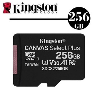 金士頓Kingston 256GB 256G Canvas Select Plus microSDXC U3 SDCS2