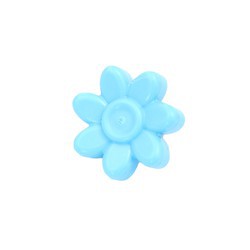 LEGO 6287932 65468 中間 蔚藍色 七瓣 頭飾 別針 小花 花 植物 Medium Azur