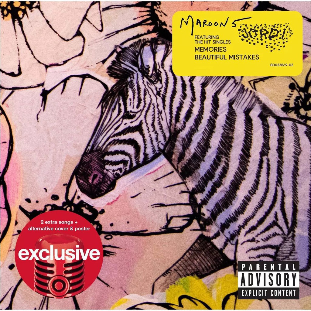 微音樂💃代購 魔力紅 Maroon 5 - JORDI  (Target獨家) CD