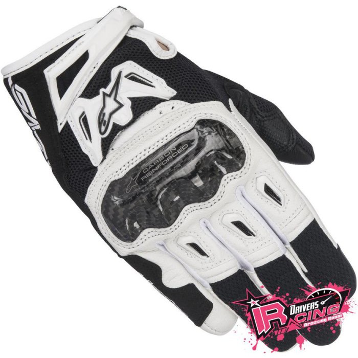 ♚賽車手的試衣間♚Alpinestars® Stella SMX-2 Air Carbon B/W 女版 防摔手套