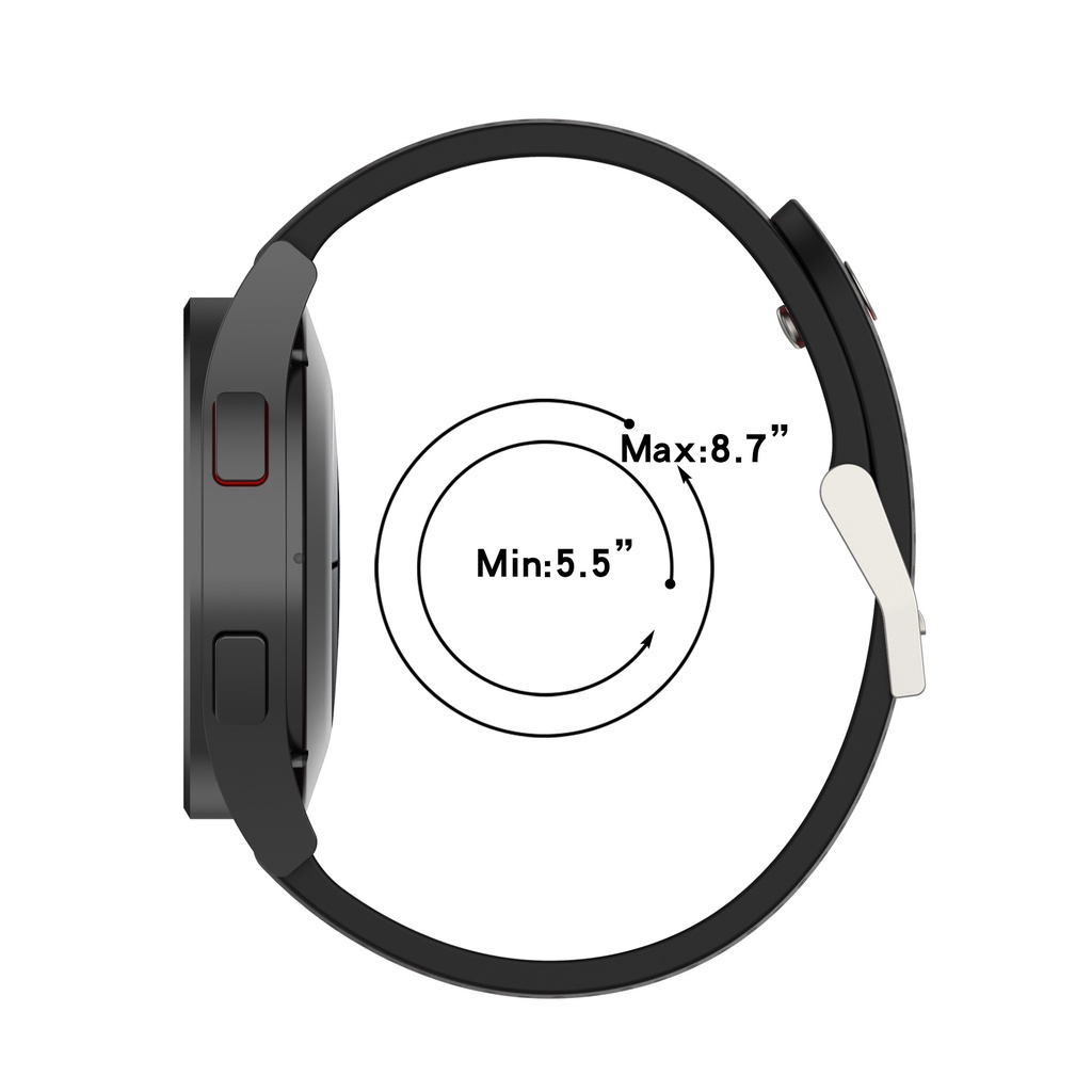 Image of DC【運動矽膠錶帶】華米 Amazfit GTS 4 Mini 錶帶寬度 20mm 雙色 透氣 錶扣式 腕帶 #1
