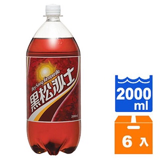 黑松 沙士 2000ml (6入)/箱【康鄰超市】