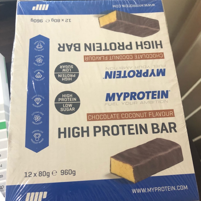 Myprotein 蛋白棒 巧克力椰子口味 12入/盒