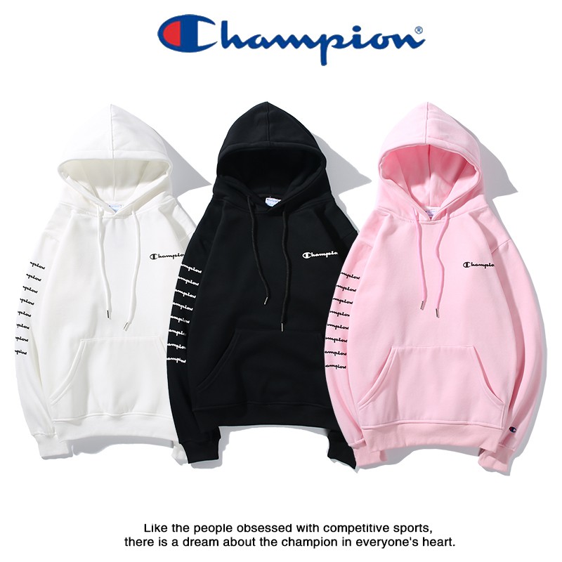 champion back print hoodie