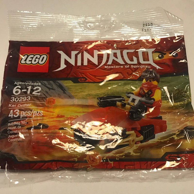 全新未拆 LEGO 30293 樂高  Ninjago 旋風忍者 30293 Kai Drifter 赤地的飛行