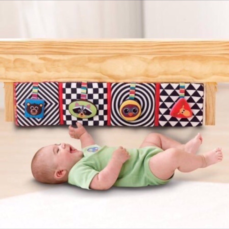 Lamaze 拉梅茲嬰幼兒玩具 發現可愛動物形狀布書 床圍 布書 黑白圖卡