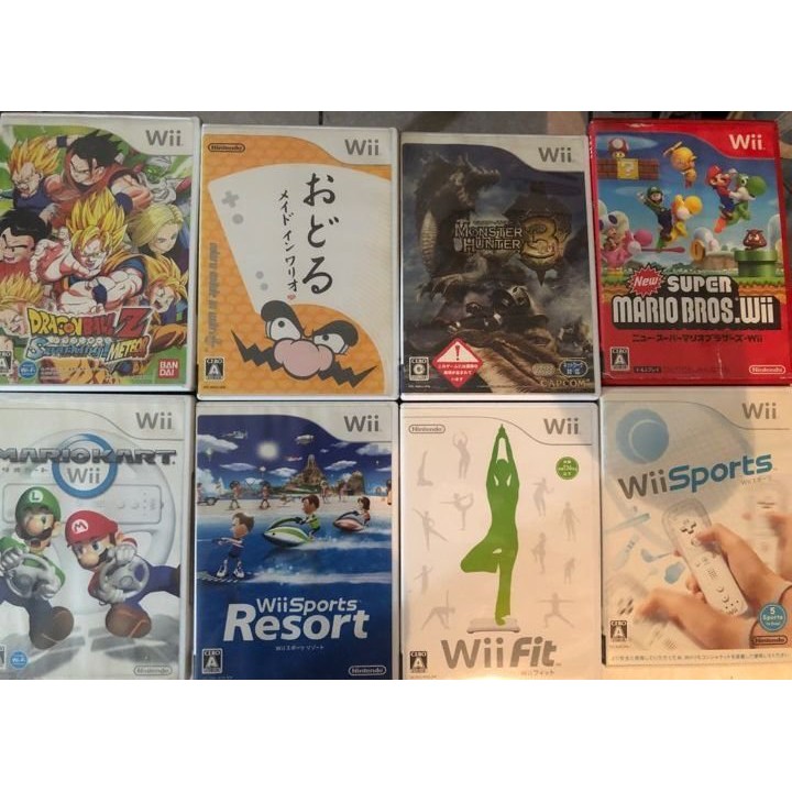 遊戲歐汀 Wii 經典遊戲8片~WII瑪利歐 七龍珠 壞利歐 瑪莉歐賽車 特價品