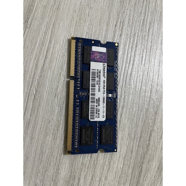 金士頓 Kingston 4GB DDR3 1600 筆電專用/筆記型記憶體/殺肉