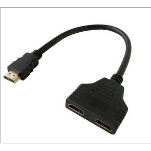 【批量可議價+免運】 HDMI扁線一分二 HDMI 1分2高清線 HDMI分頻器