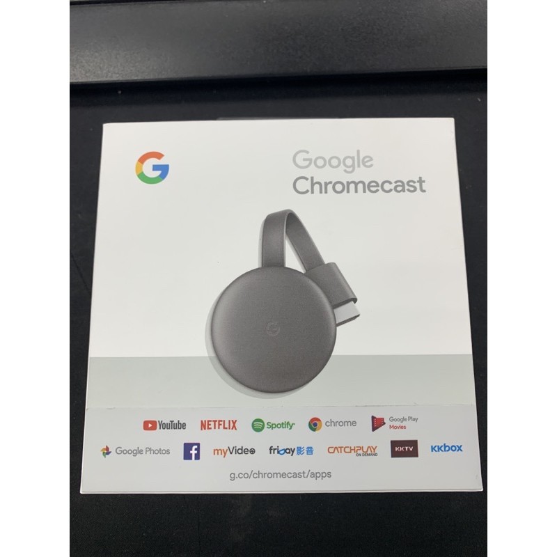 Google Chromecast HDMI 媒體串流播放器 無線投影棒 台灣公司貨 第三代