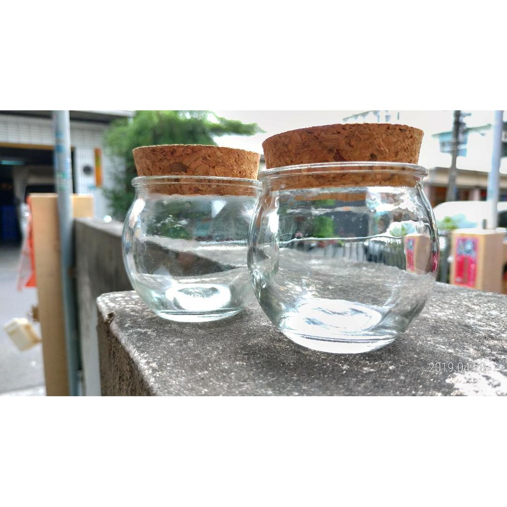 透明小玻璃瓶 生態瓶玻璃罐裝飾品魚缸盆栽 含軟木塞20元 for 0214tiida