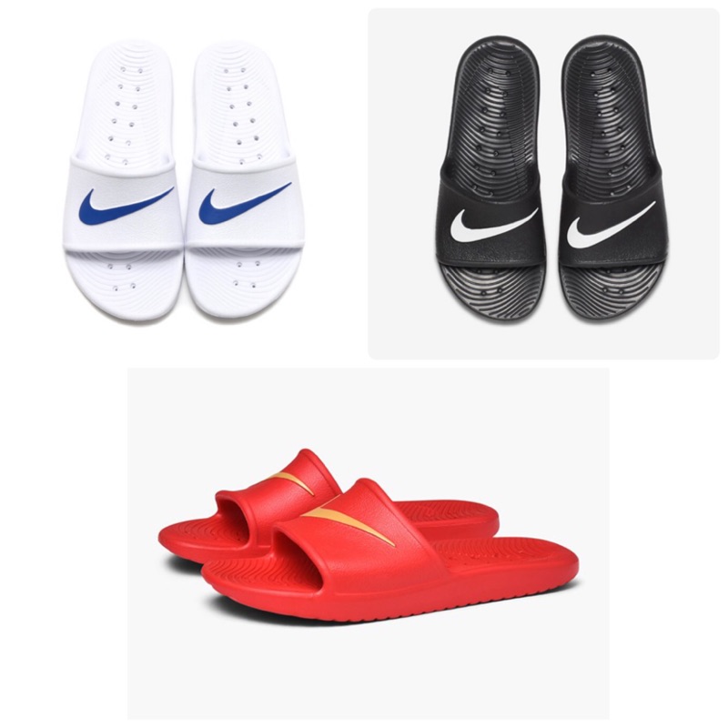 Nike Mnsw Kawa shower 拖鞋 防水拖鞋 黑 白 紅 832528-001 832528-602