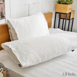 La Belle 信封式 保潔枕套 防潑水 45x75cm 簡約純白 2入 可超取 格蕾寢飾