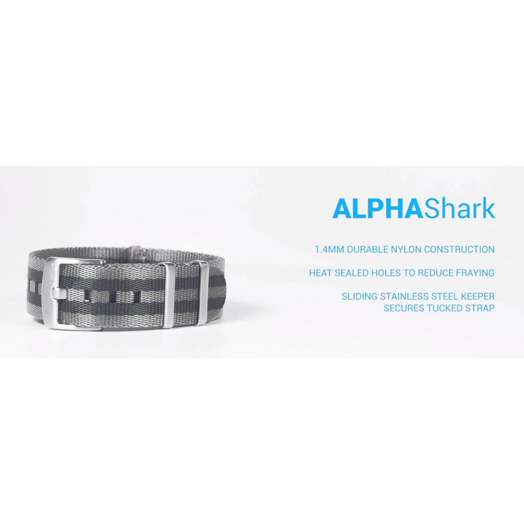 [現貨] 美國 BluShark AlphaShark系列 NATO 錶帶 尼龍錶帶 霧面錶扣 賣場