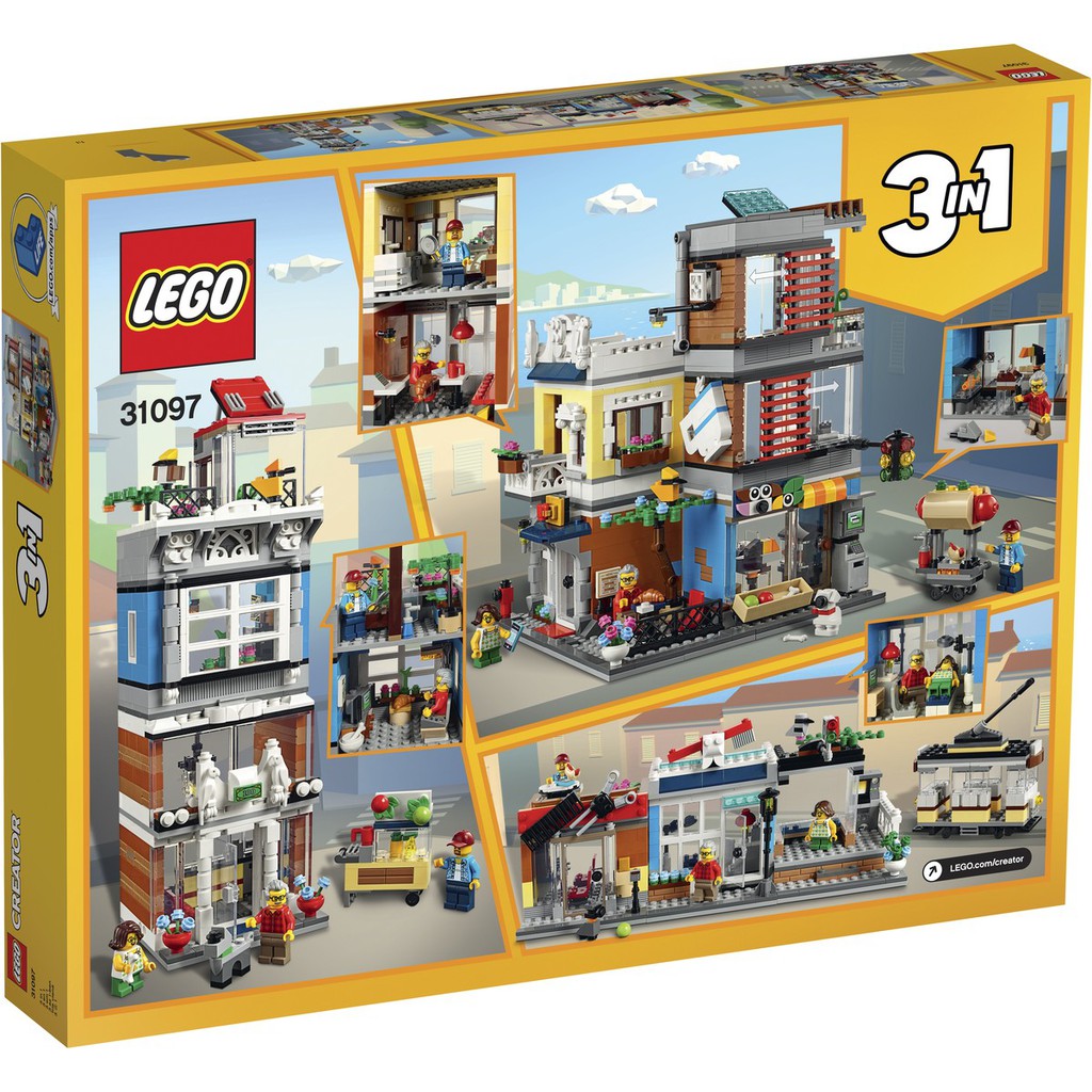 ~樂樂等~ 樂高LEGO CREATOR  創意三合一  31097 寵物店和咖啡廳排樓