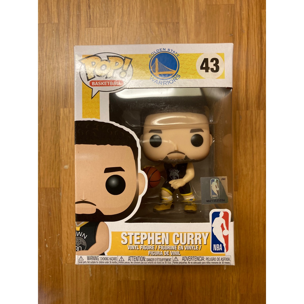Funko pop NBA 勇士隊 史蒂芬 柯瑞 Stephen Curry Warriors  No.43 公仔 模型