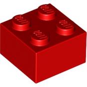 《安納金小站》 樂高 LEGO 紅色 2x2 基本磚 顆粒磚 二手 零件 3003