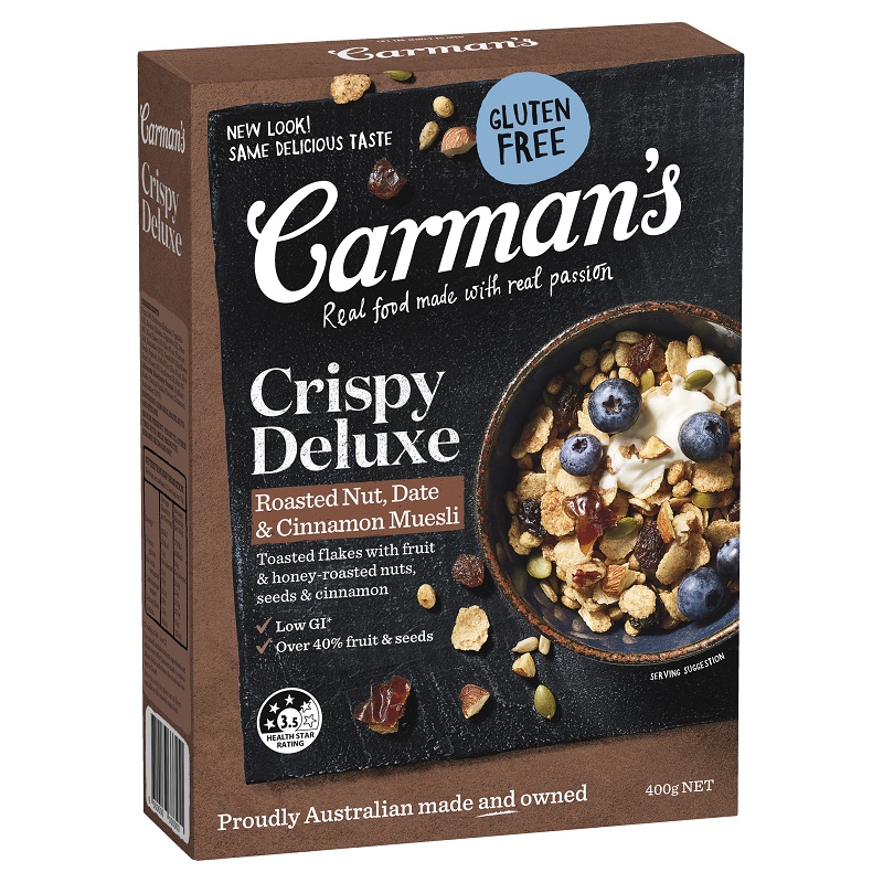 澳洲Carmans豐盛綜合水果早餐穀片400g克 x 1【家樂福】