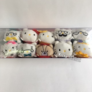 [Kitty 旅遊趣] Hello Kitty 疊疊樂 絨毛玩偶 ㄧ組10隻 小公仔