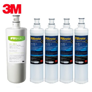 【3M】3US-F008-5 淨水器替換濾心 1支 + 3M SQC PP替換濾心3RS-F001-5 4支【五濾心包】