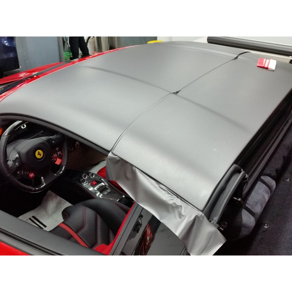 法拉利Ferrari F458 Spider 車頂貼膜 硬頂敞篷貼膜 A柱貼膜 亮黑車頂  F488 LP610
