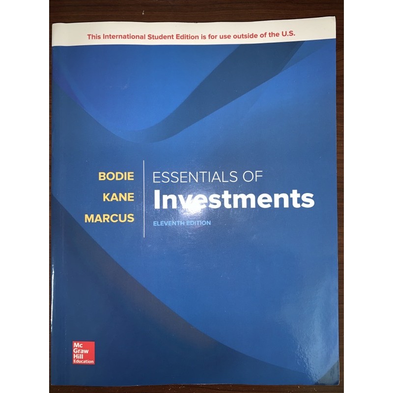 投資學 Essentials of investments  第11版