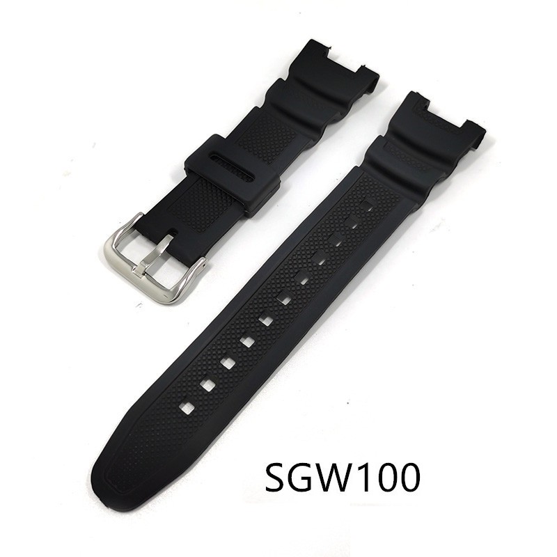 Pu 錶帶適用於卡西歐 G-SHOCK sgw100 SGW-100 運動錶帶和表扣 SGW-100-1V SGW-10
